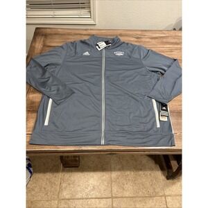 Nevada Wolf Pack Hoodie Mens 3xl Grey Team Issued Adidas Full Zipclimalite